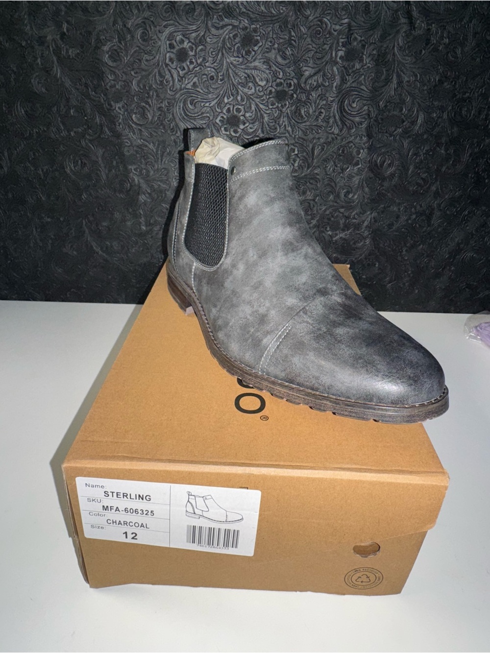 Ferro Aldo Sterling men's casual Chelsea slip-on ankle boots